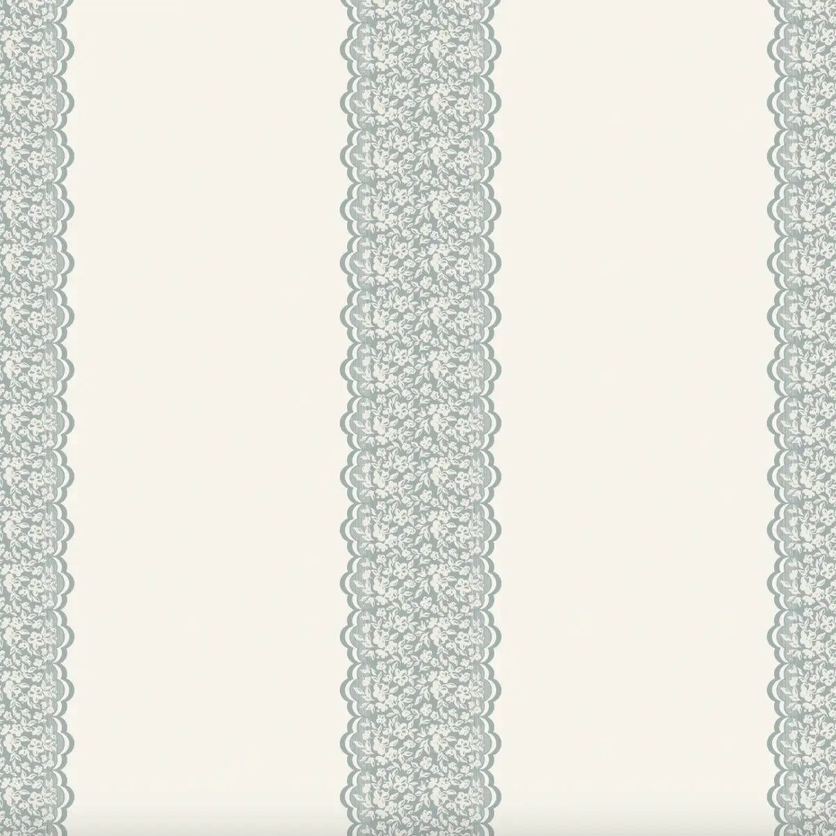 Clara Wallpaper - Bold Lace Stripe - by Ali Anni - Sample 1 foot by 1 foot / Blue - Loomwell Home Goods