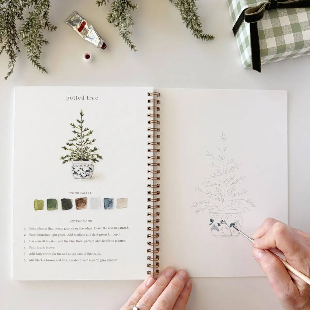 Watercolor Workbook - Classic Christmas - emily lex studio