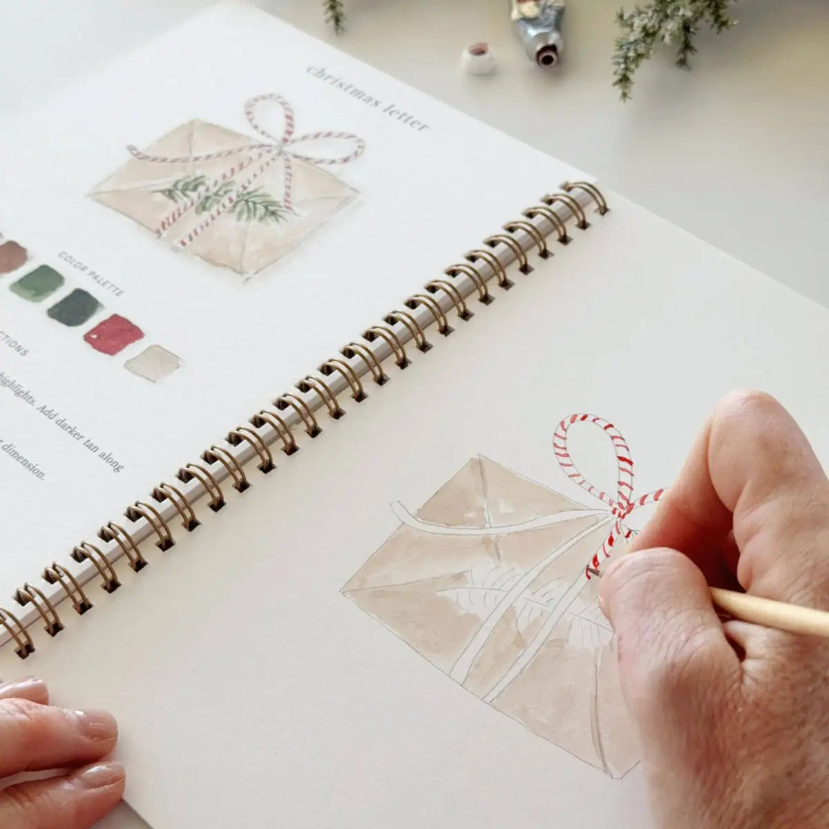 Watercolor Workbook - Classic Christmas - emily lex studio