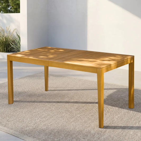Classic Outdoor Dining Table - Acacia Wood - Megsu