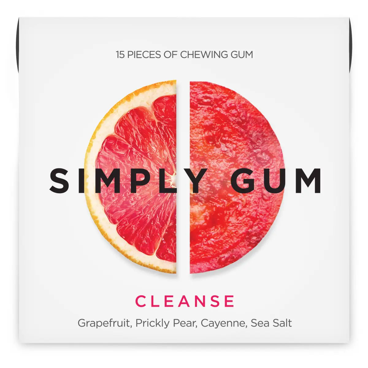 Simply Gum - Cleanse Grapefruit - All-Natural Chewing Gum - Simply Gum
