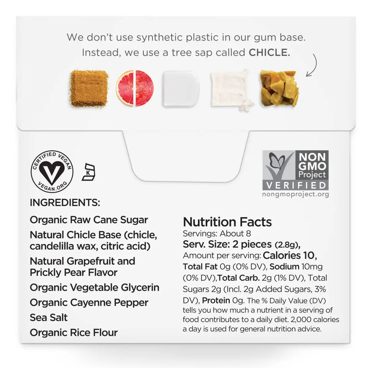 Simply Gum - Cleanse Grapefruit - All-Natural Chewing Gum - Simply Gum
