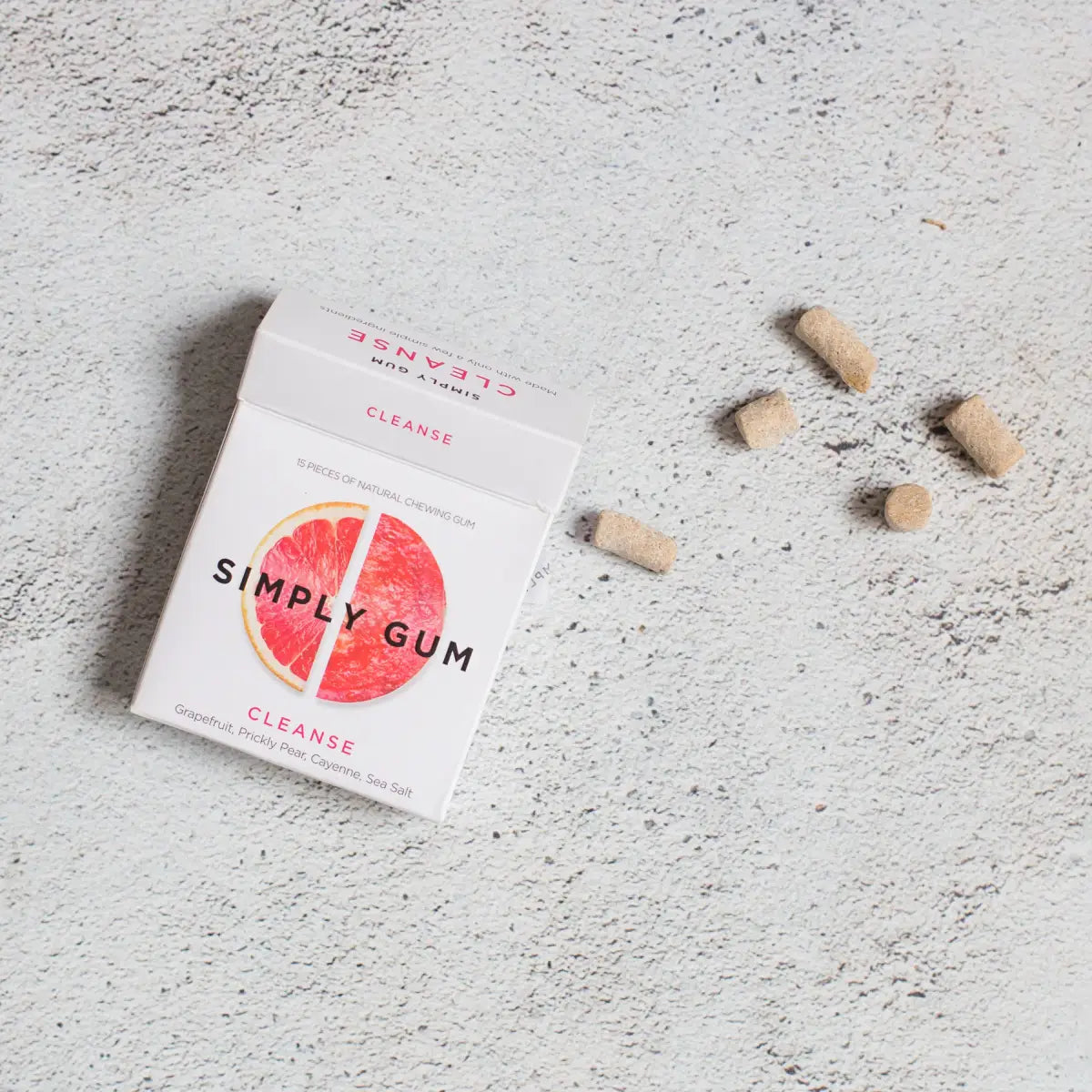 Simply Gum - Cleanse Grapefruit - All-Natural Chewing Gum - Simply Gum