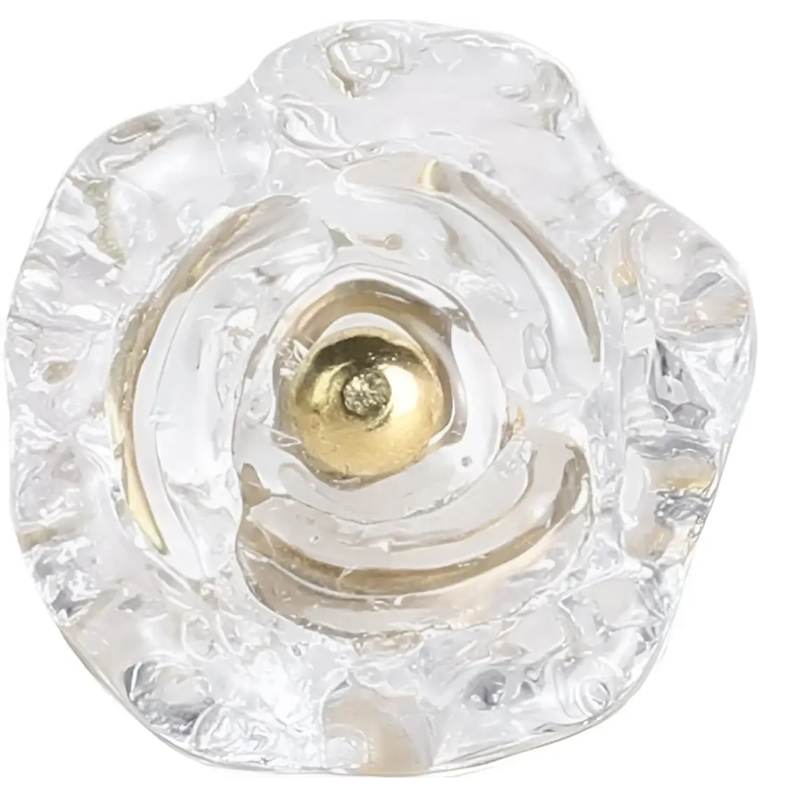 Clear Rose Glass Knob (each) - Perilla Home