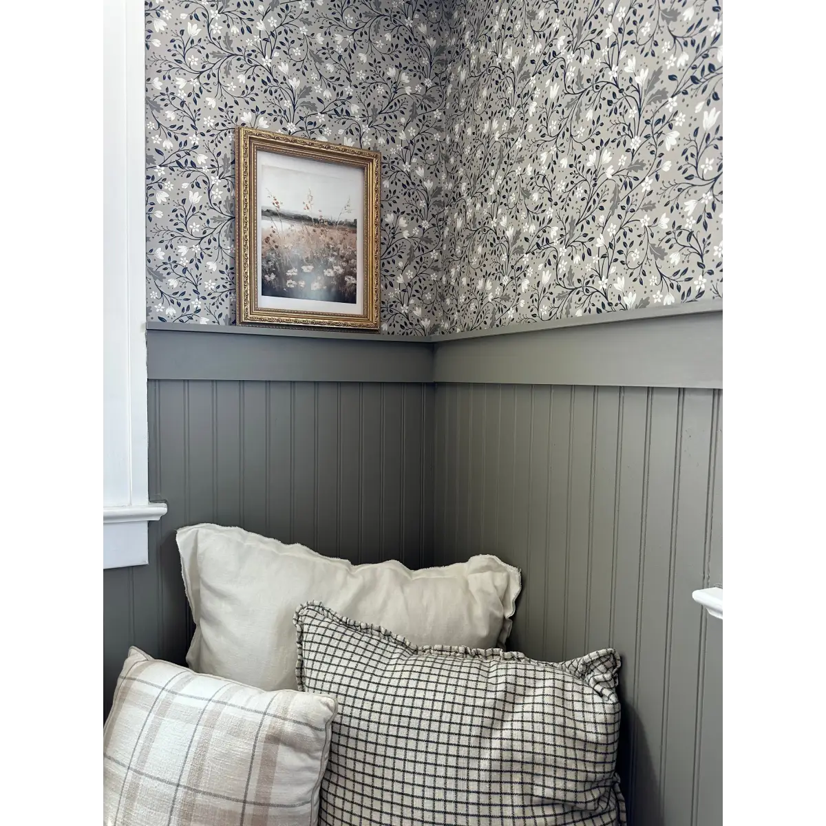 Clematis Wallpaper - Flowers and Vines - by Anna Black Creative - Loomwell Home Goods