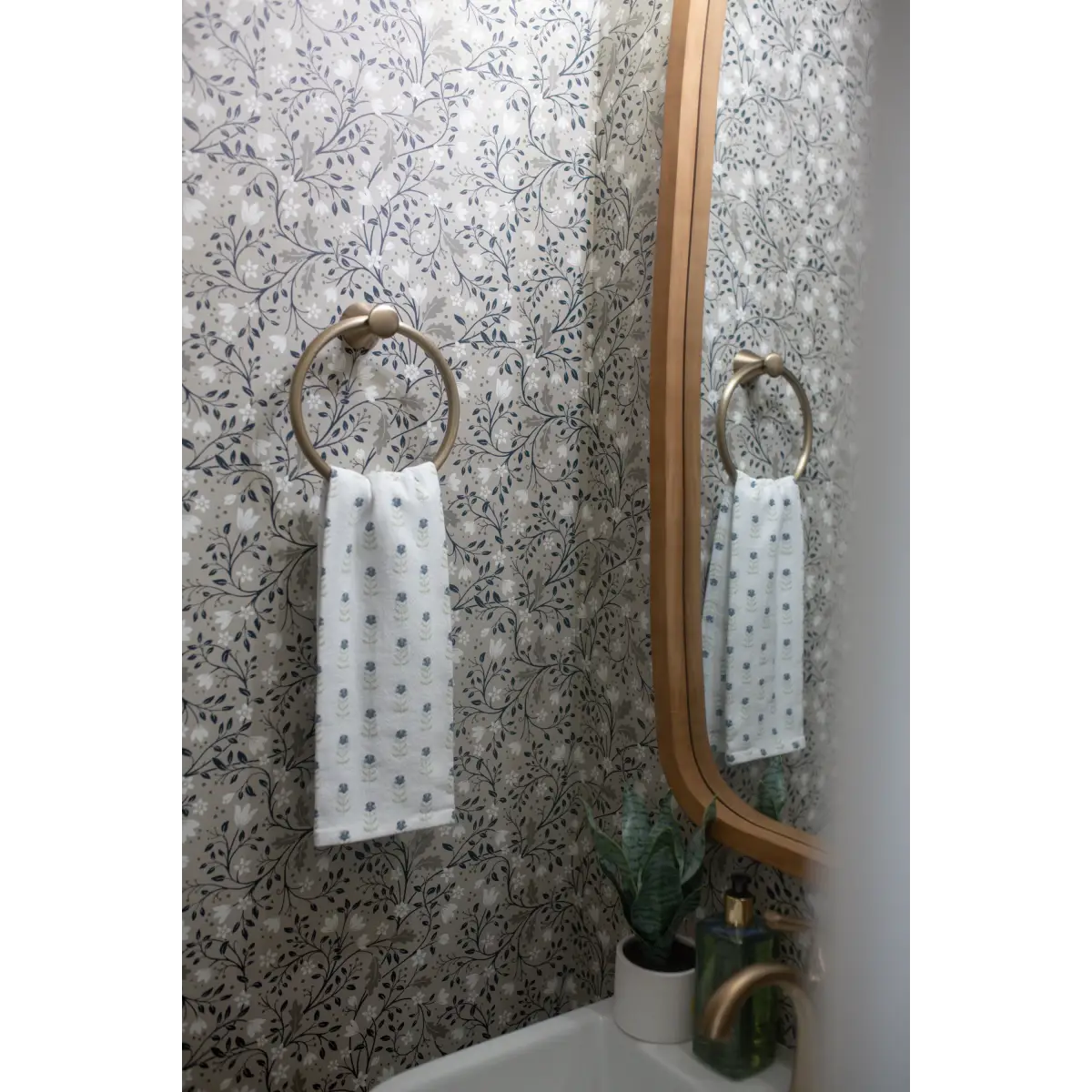 Clematis Wallpaper - Flowers and Vines - by Anna Black Creative - Loomwell Home Goods