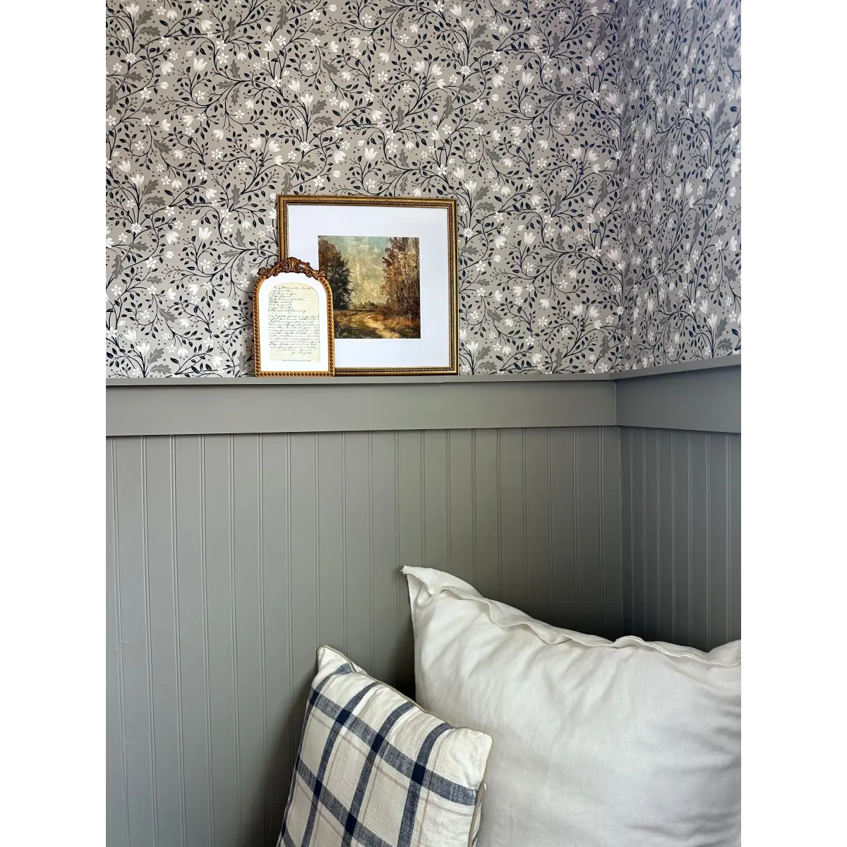 Clematis Wallpaper - Flowers and Vines - by Anna Black Creative - Loomwell Home Goods
