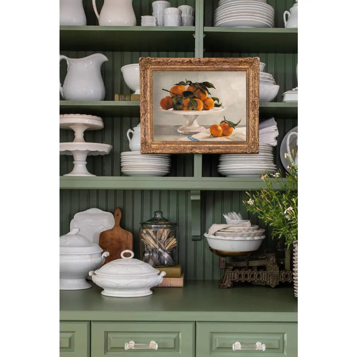 Art Print - Clementines and Cake Stand Painting - 5x7 - Miss Mustard Seed
