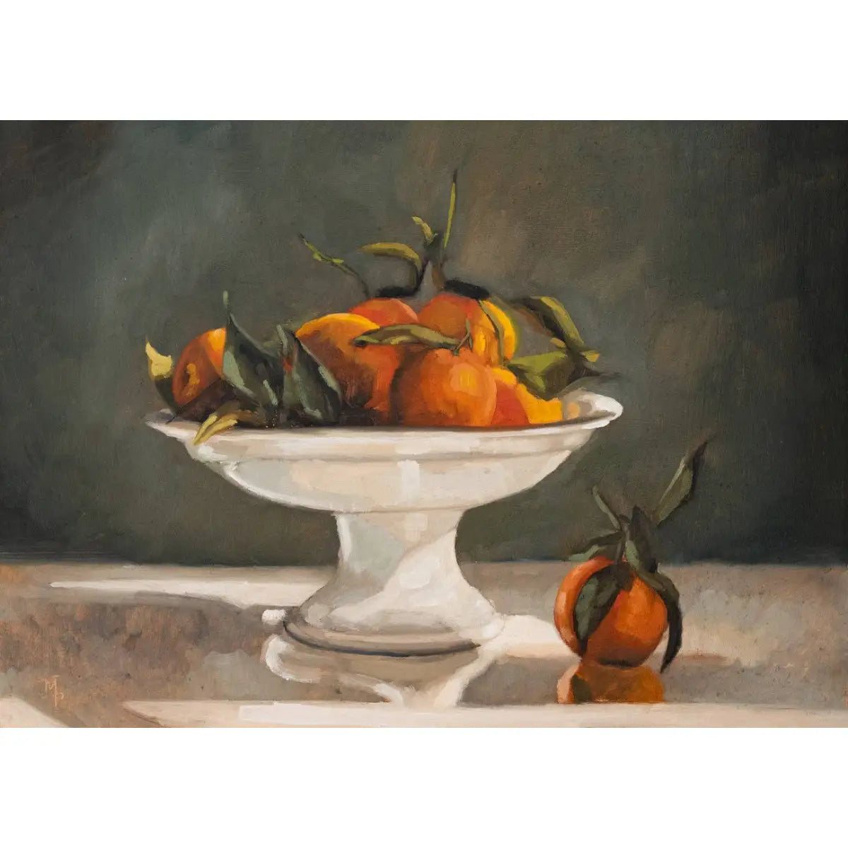 Art Print - Clementines in a Compote Painting - 5x7 - Miss Mustard Seed