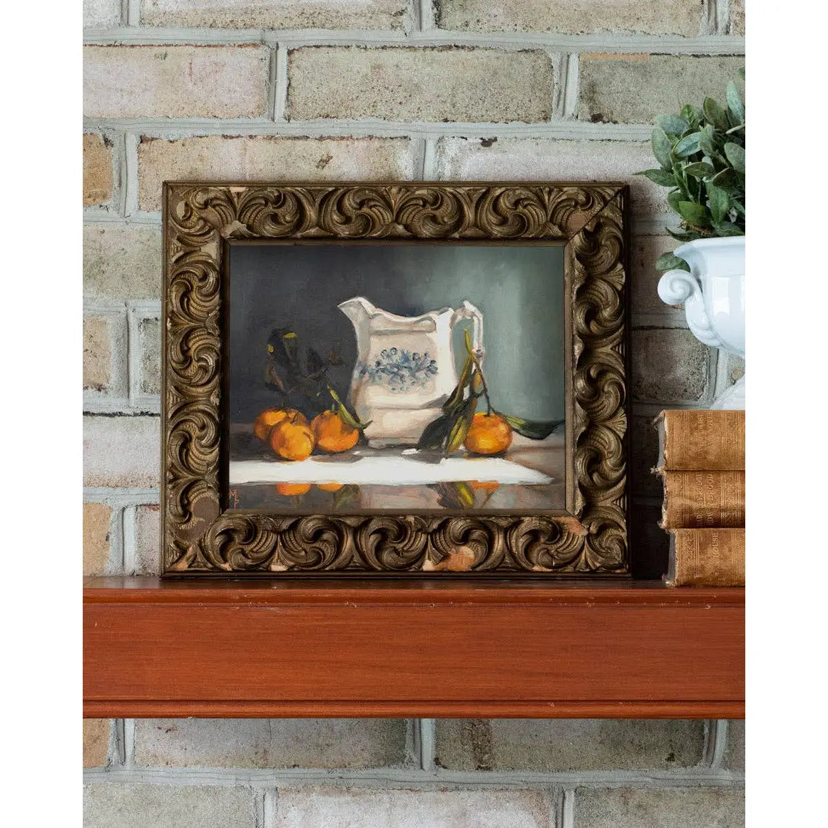 Art Print - Clementines and Creamer Painting - 5x7 - Miss Mustard Seed