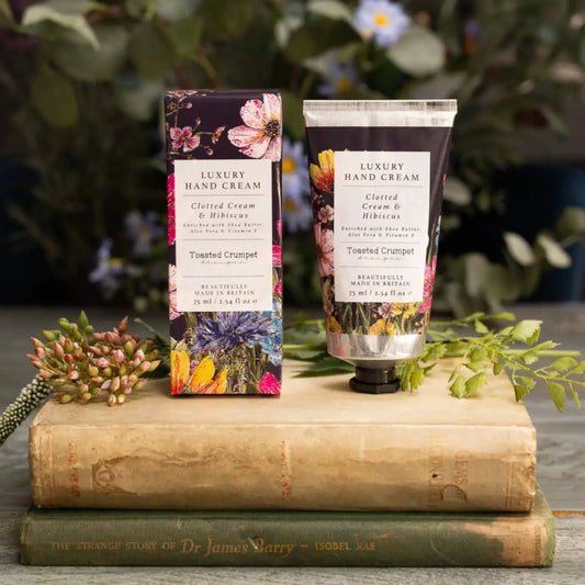 Luxury Hand Cream - Clotted Cream & Hibiscus - Toasted Crumpet (US Duties Paid)