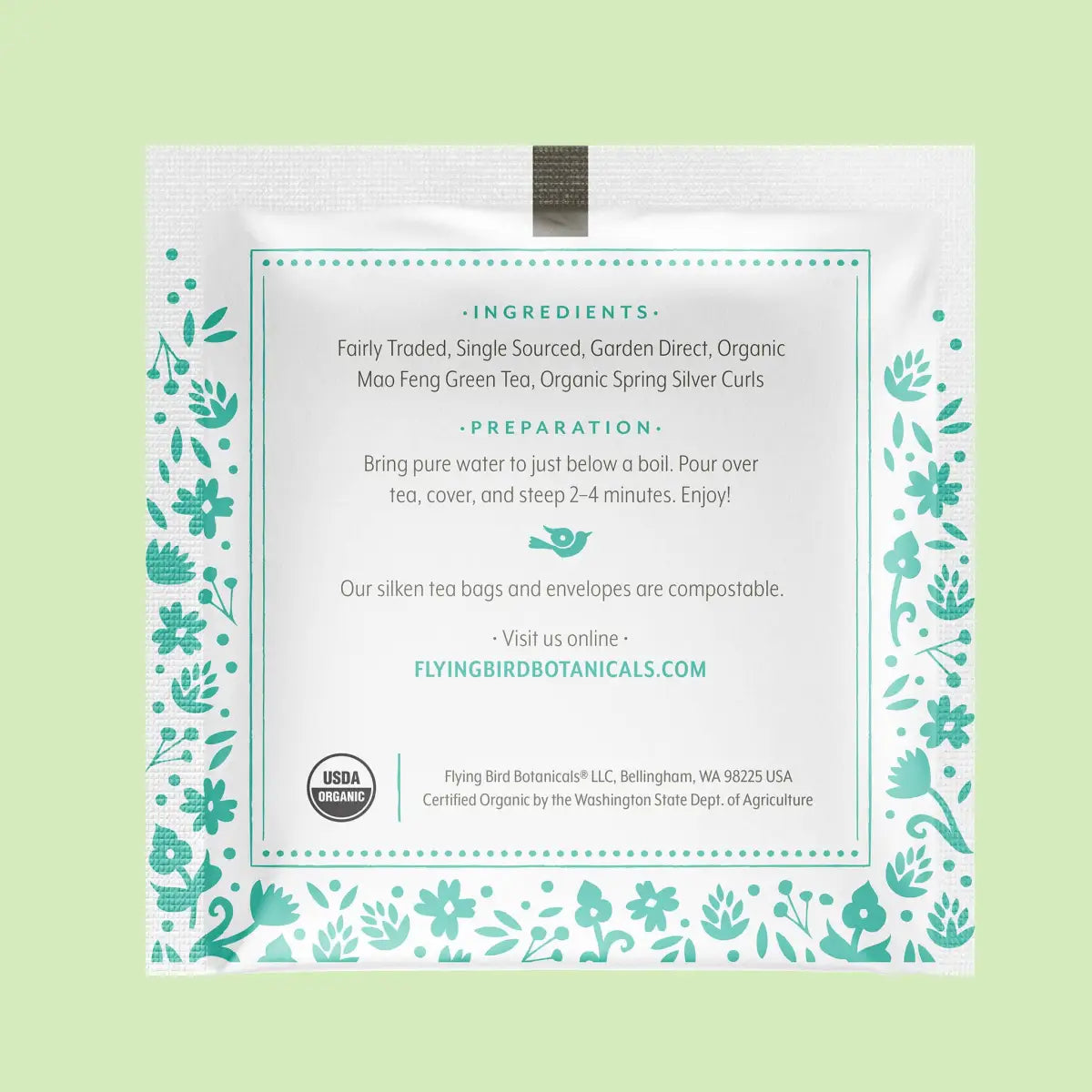 Cloud Mountain – Individual Envelope - Flying Bird Botanicals
