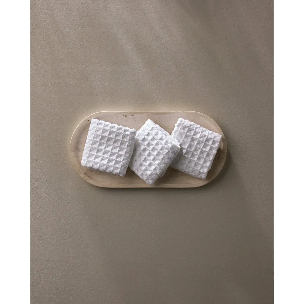 Luxury Waffle Washcloth Set - Cloud - Set of 3 - Geometry