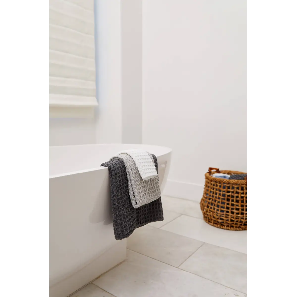 Luxury Waffle Washcloth Set - Cloud - Set of 3 - Geometry