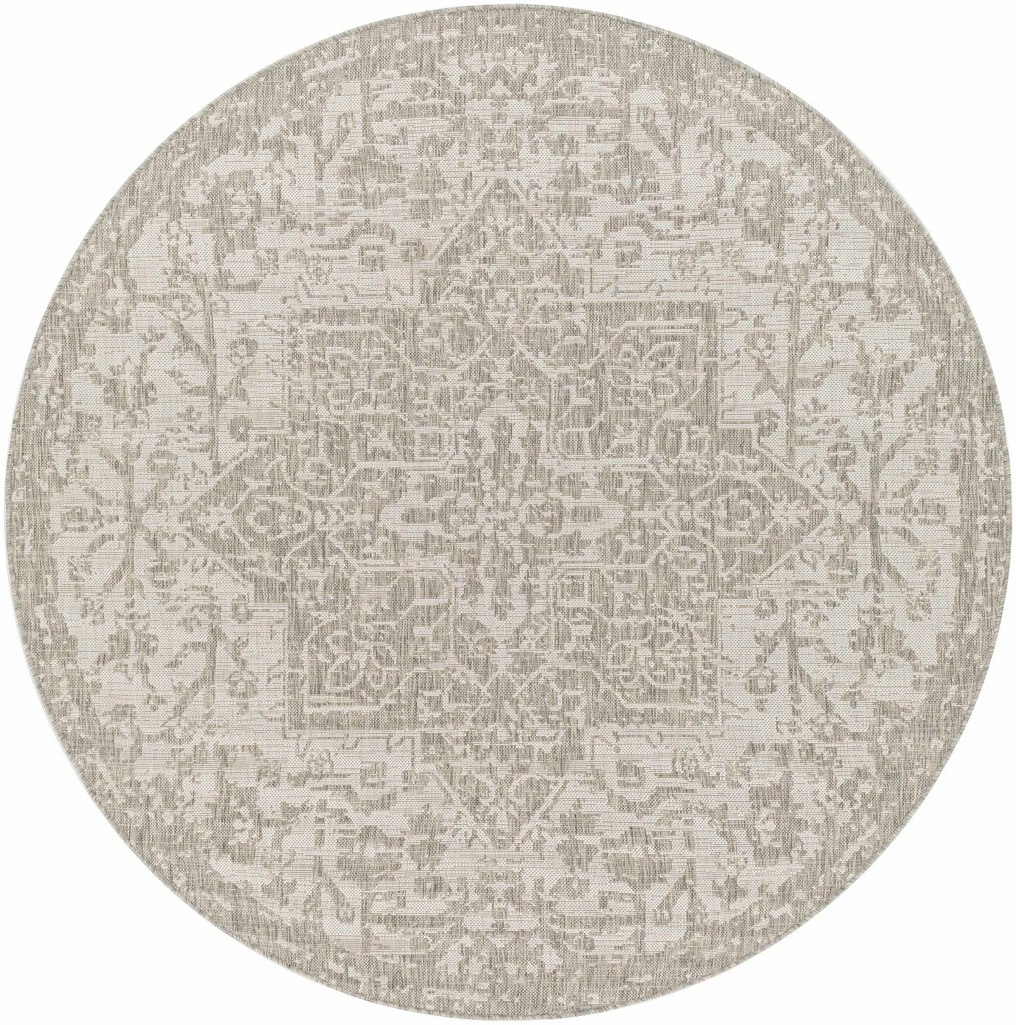 Beige Kilmacolm Outdoor Rug - 6’7’’ x 6’7’’ Round - Boutique Rugs