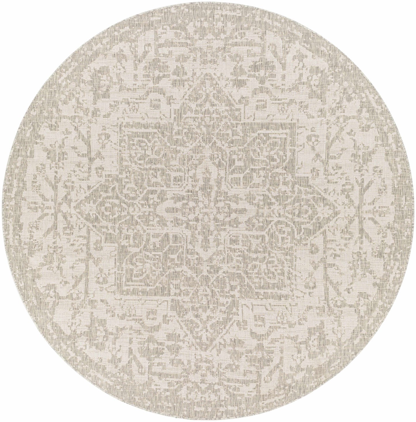 Beige Kilmacolm Outdoor Rug - 7’10’’ x 7’10’’ Round - Boutique Rugs