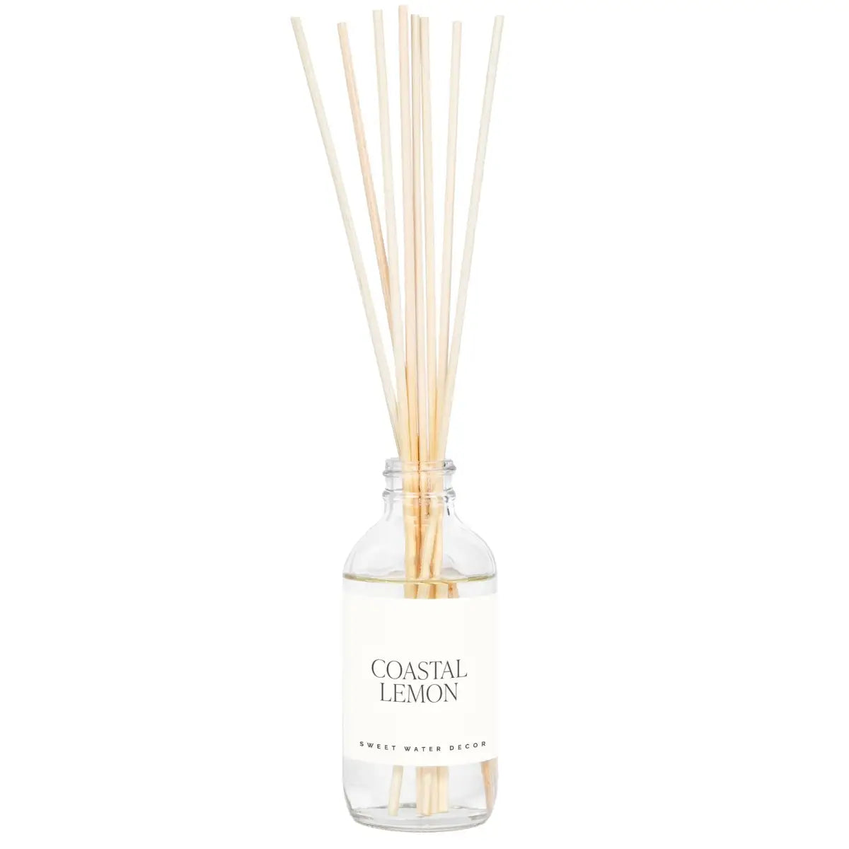 Coastal Lemon Clear Reed Diffuser - Sweet Water Decor