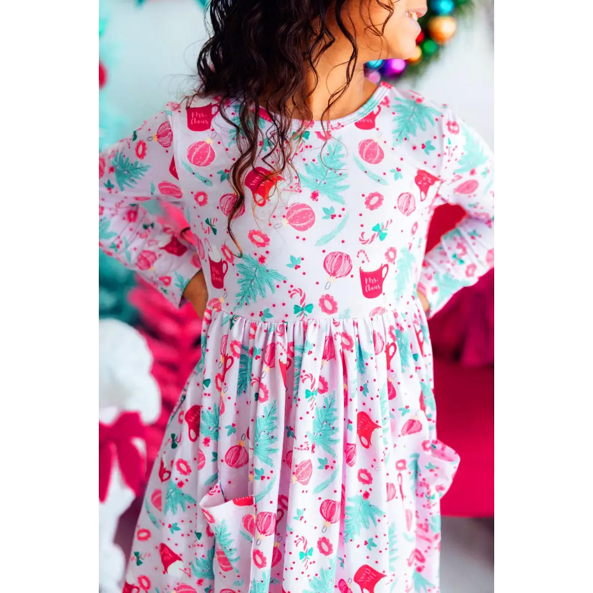 Pocket Twirl Dress - Cocoa Kisses - Christmas - 6-12M - Mila & Rose ®