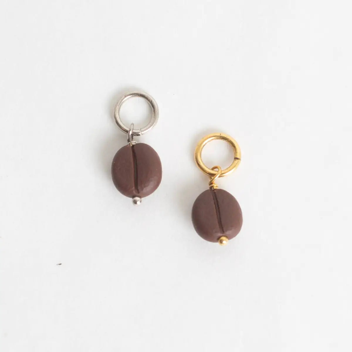 Coffee Bean Charm - Bracelet or Necklace - Bel Kai