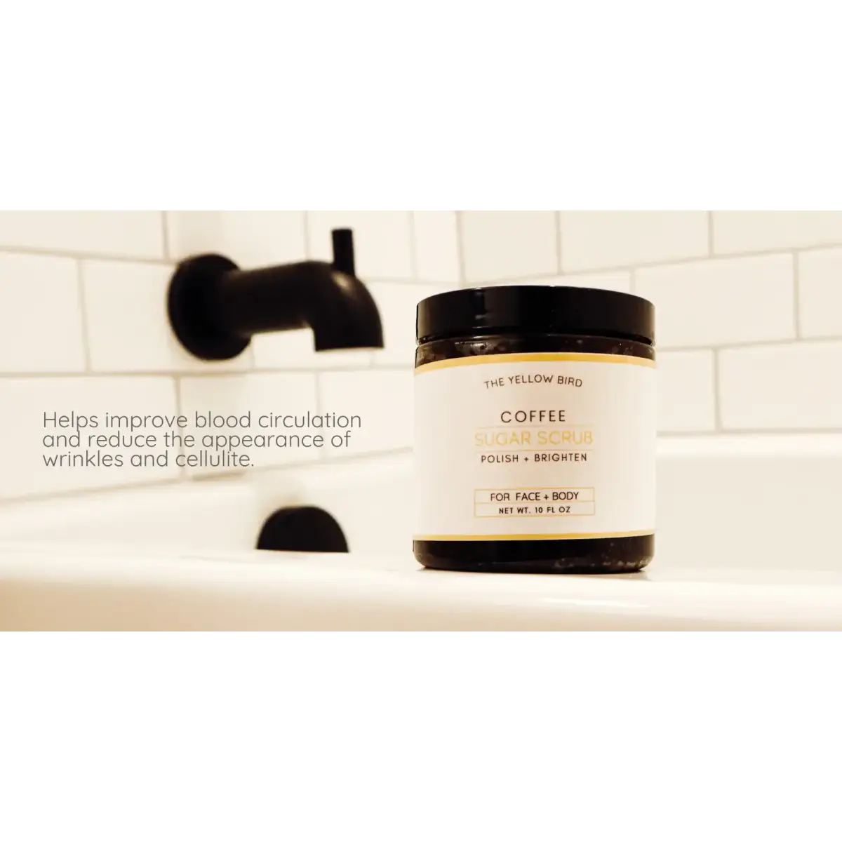 All-Natural Sugar Scrub - Coffee - The Yellow Bird