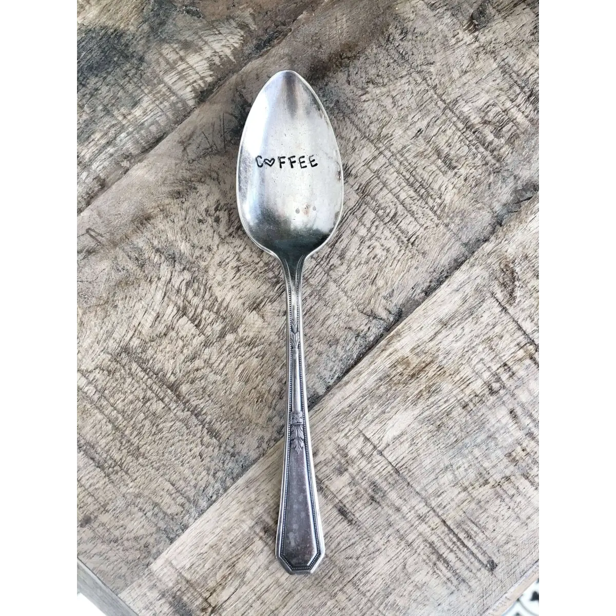 Coffee Vintage Stamped Spoon - The Sassy Barn