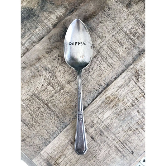 Coffee Vintage Stamped Spoon - The Sassy Barn