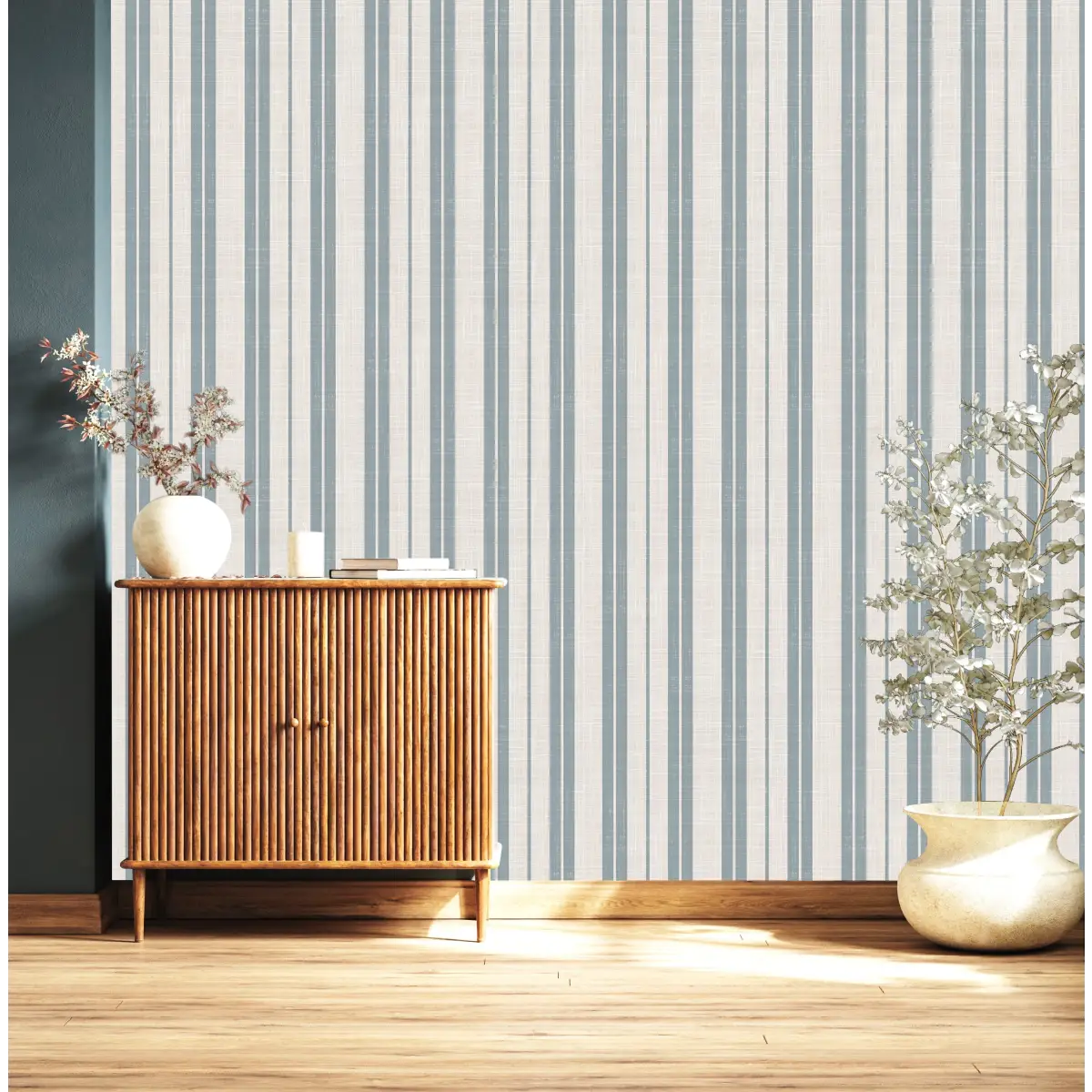 Colbi Wallpaper - Traditional Stripe - by Kathryn Therese - Loomwell Home Goods
