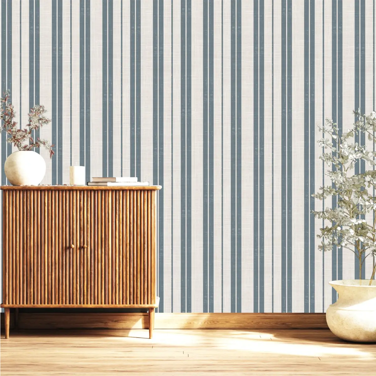 Colbi Wallpaper - Traditional Stripe - by Kathryn Therese - Loomwell Home Goods