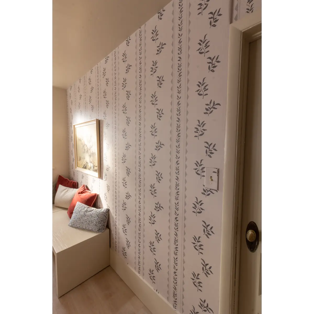 Colleen Wallpaper - Leafy Stripe - by Gabriela Dachin - Loomwell Home Goods