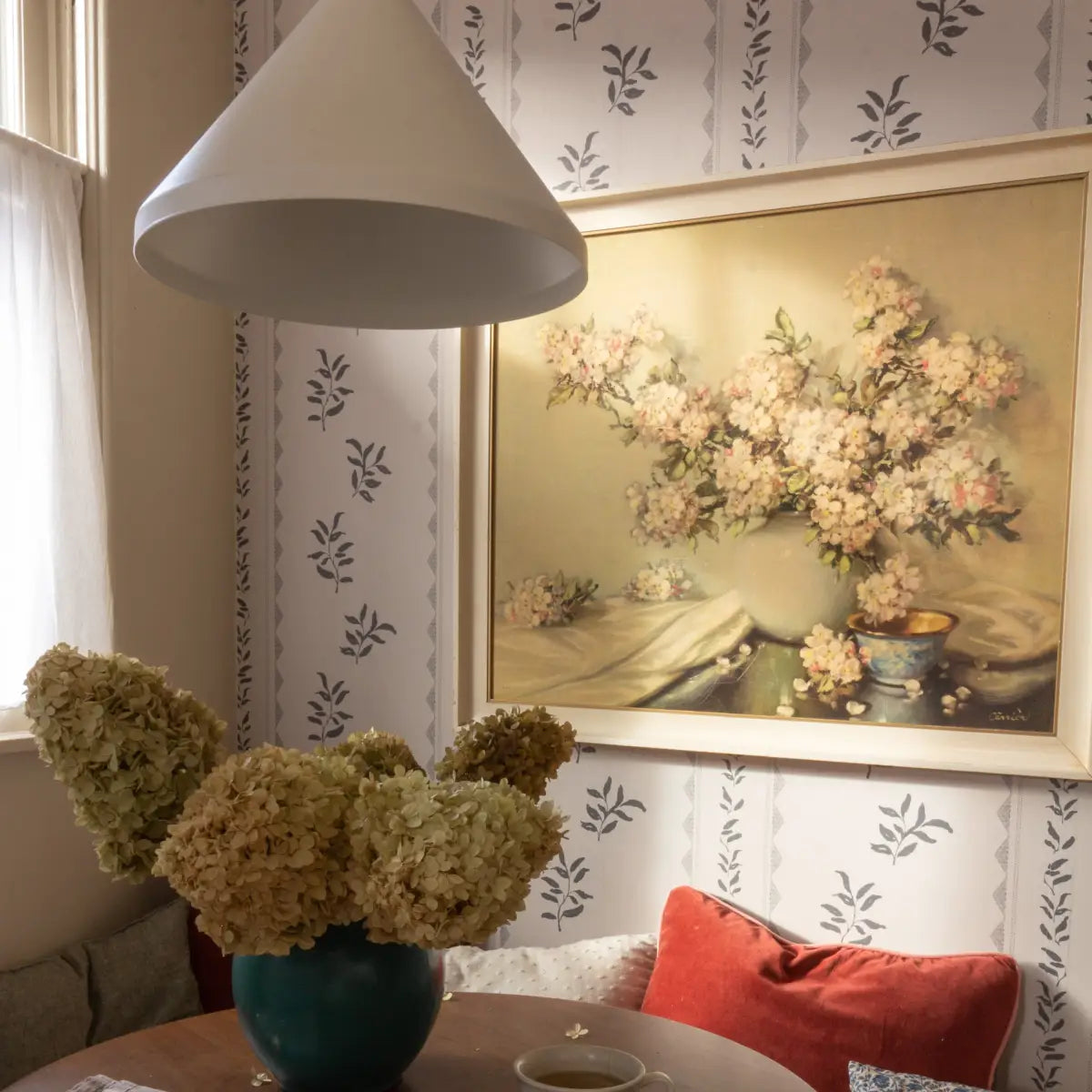 Colleen Wallpaper - Leafy Stripe - by Gabriela Dachin - Loomwell Home Goods