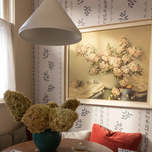 Colleen Wallpaper - Leafy Stripe - by Gabriela Dachin - Loomwell Home Goods
