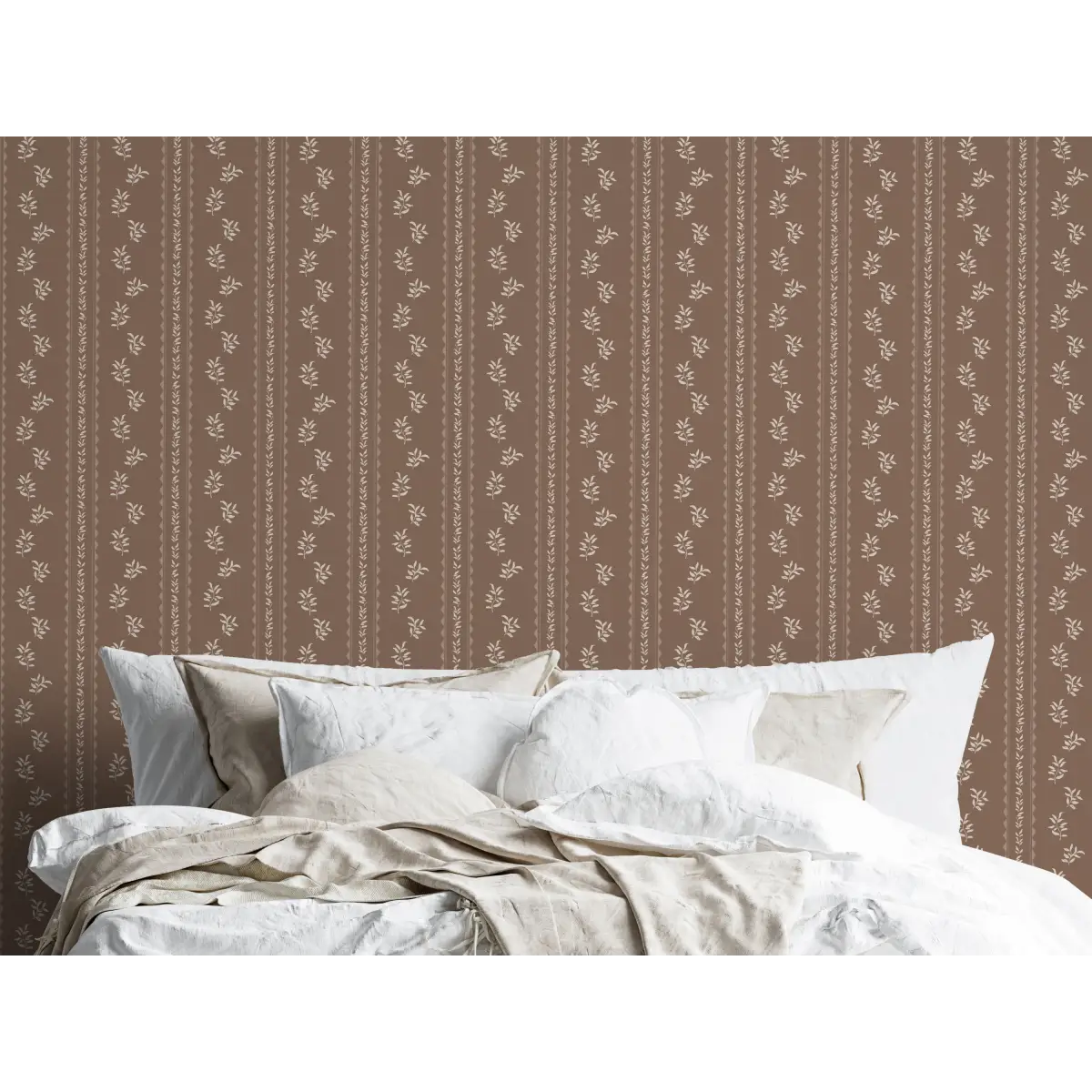 Colleen Wallpaper - Leafy Stripe - by Gabriela Dachin - Loomwell Home Goods