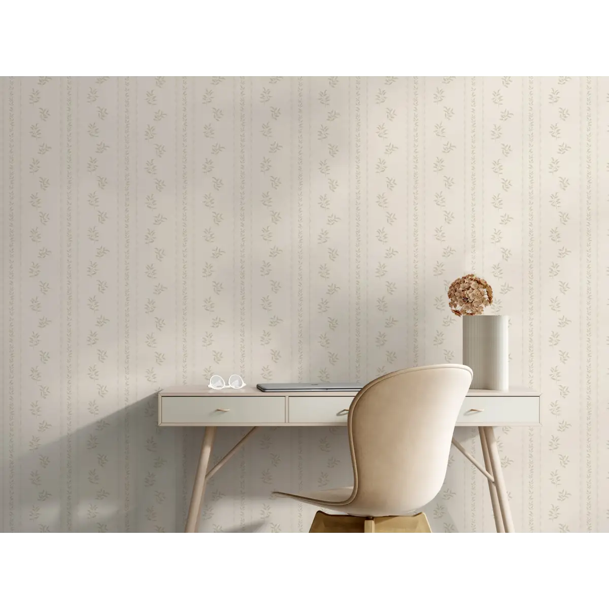 Colleen Wallpaper - Leafy Stripe - by Gabriela Dachin - Loomwell Home Goods