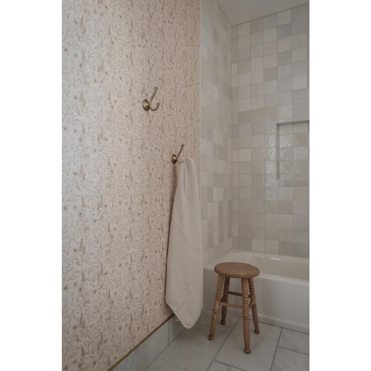 Collins Wallpaper - Foxgloves Line Drawings - by Of Lilies and Fields - Loomwell Home Goods