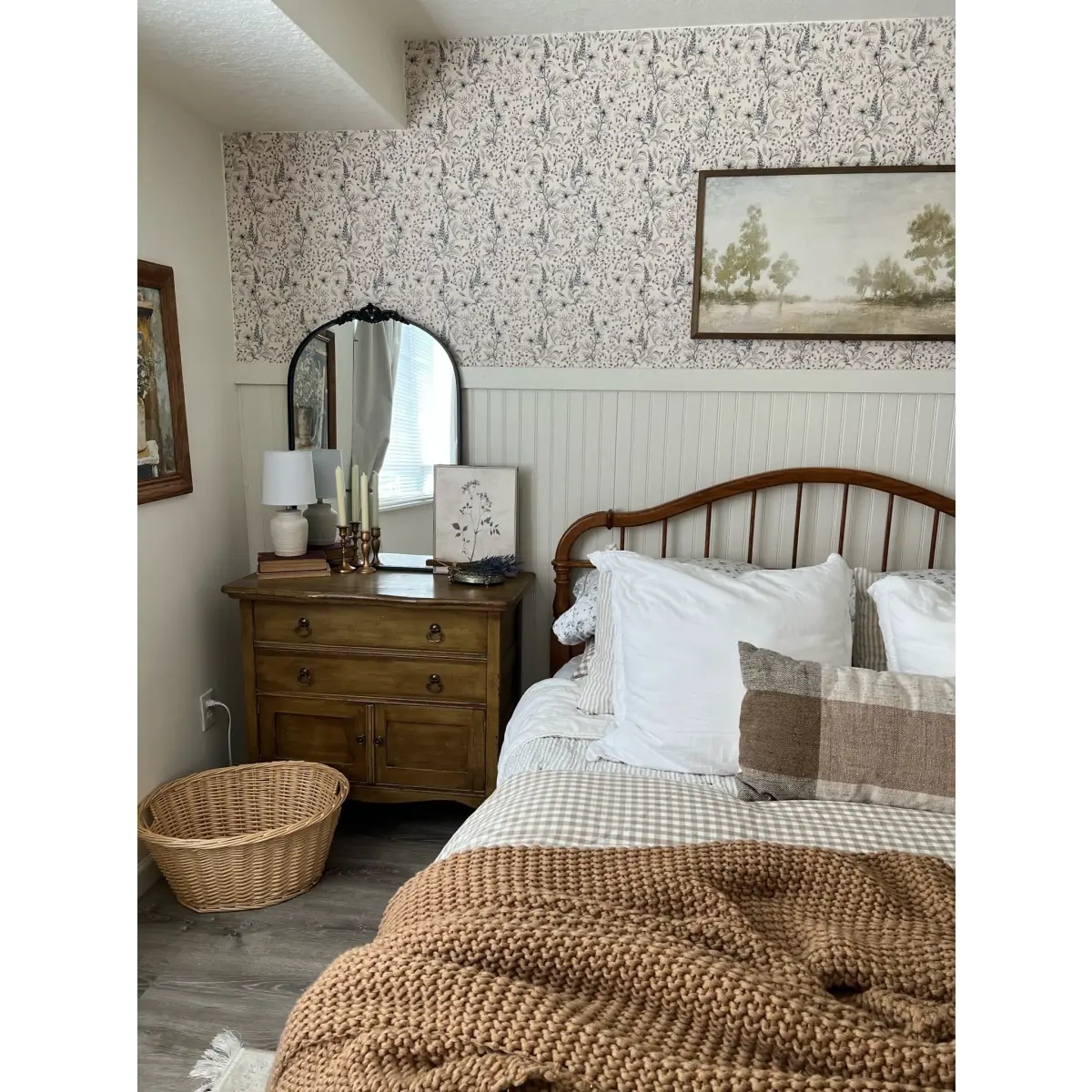 Collins Wallpaper - Foxgloves Line Drawings - by Of Lilies and Fields - Loomwell Home Goods