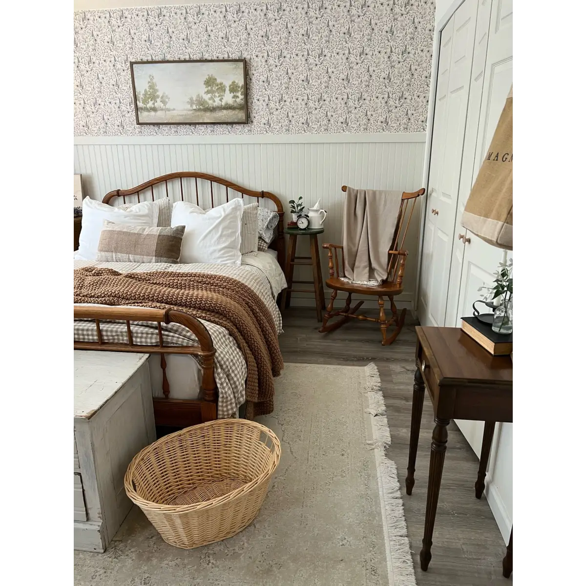 Collins Wallpaper - Foxgloves Line Drawings - by Of Lilies and Fields - Loomwell Home Goods