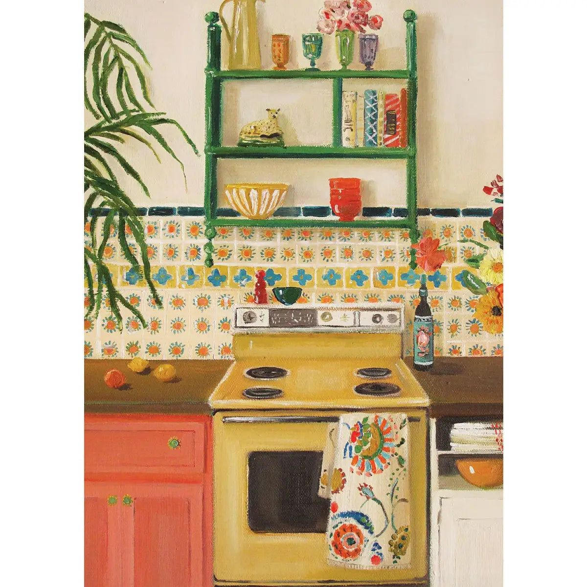 Greeting Card - Colorful Kitchen by Janet Hill - Hester & Cook - Stationery