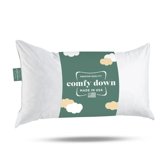 ComfyDown 95% Feather 5% Down Rectangle Decorative Pillow Insert Sham Stuffer - MADE IN USA - ComfyDown