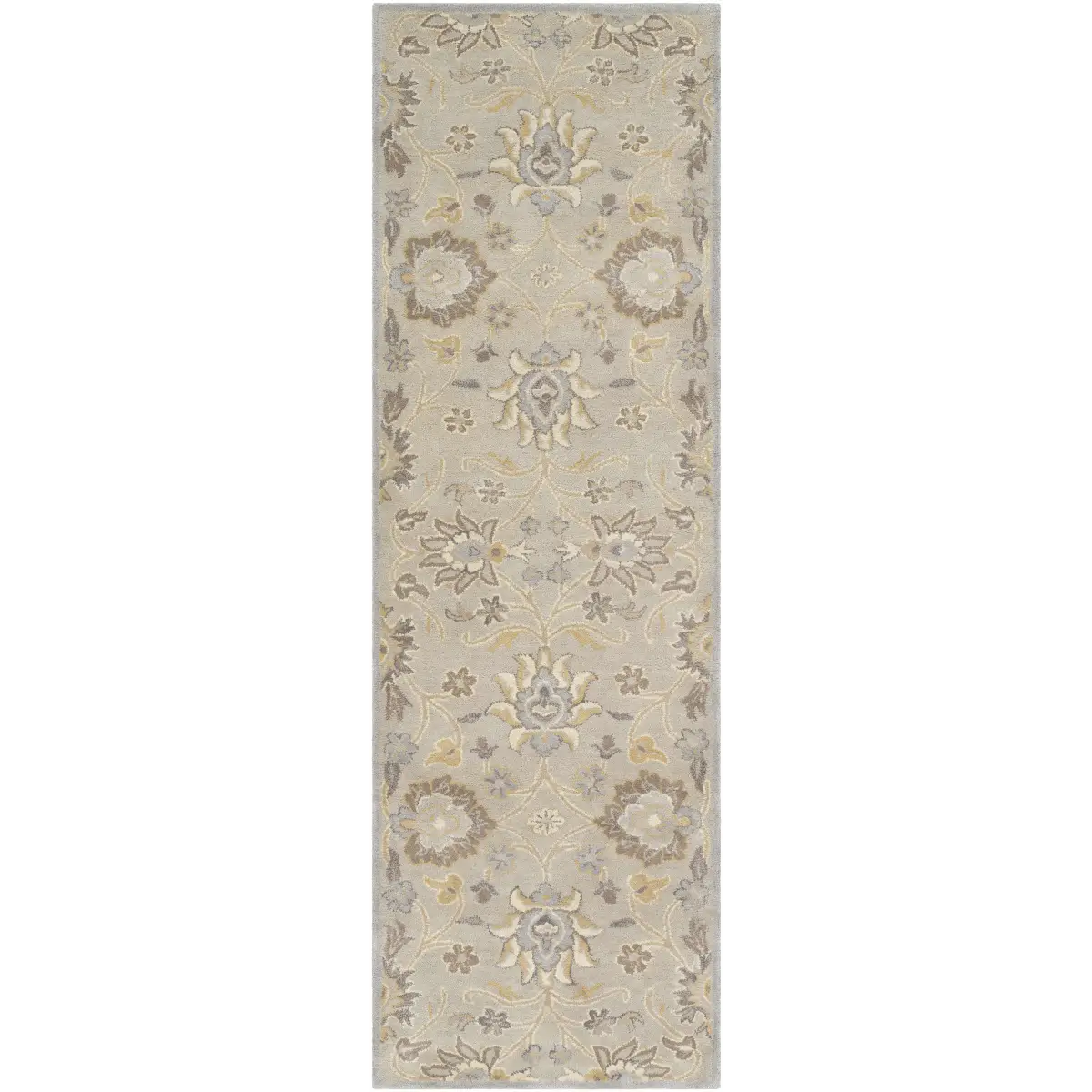 Conesus Hand Tufted Ivory & Taupe Wool Rug - 2’6’’ x 8’ Runner - Boutique Rugs