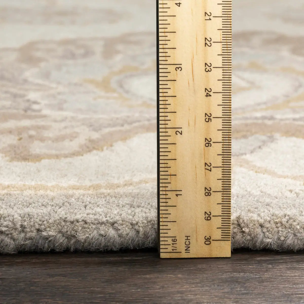 Conesus Hand Tufted Ivory & Taupe Wool Rug - Boutique Rugs