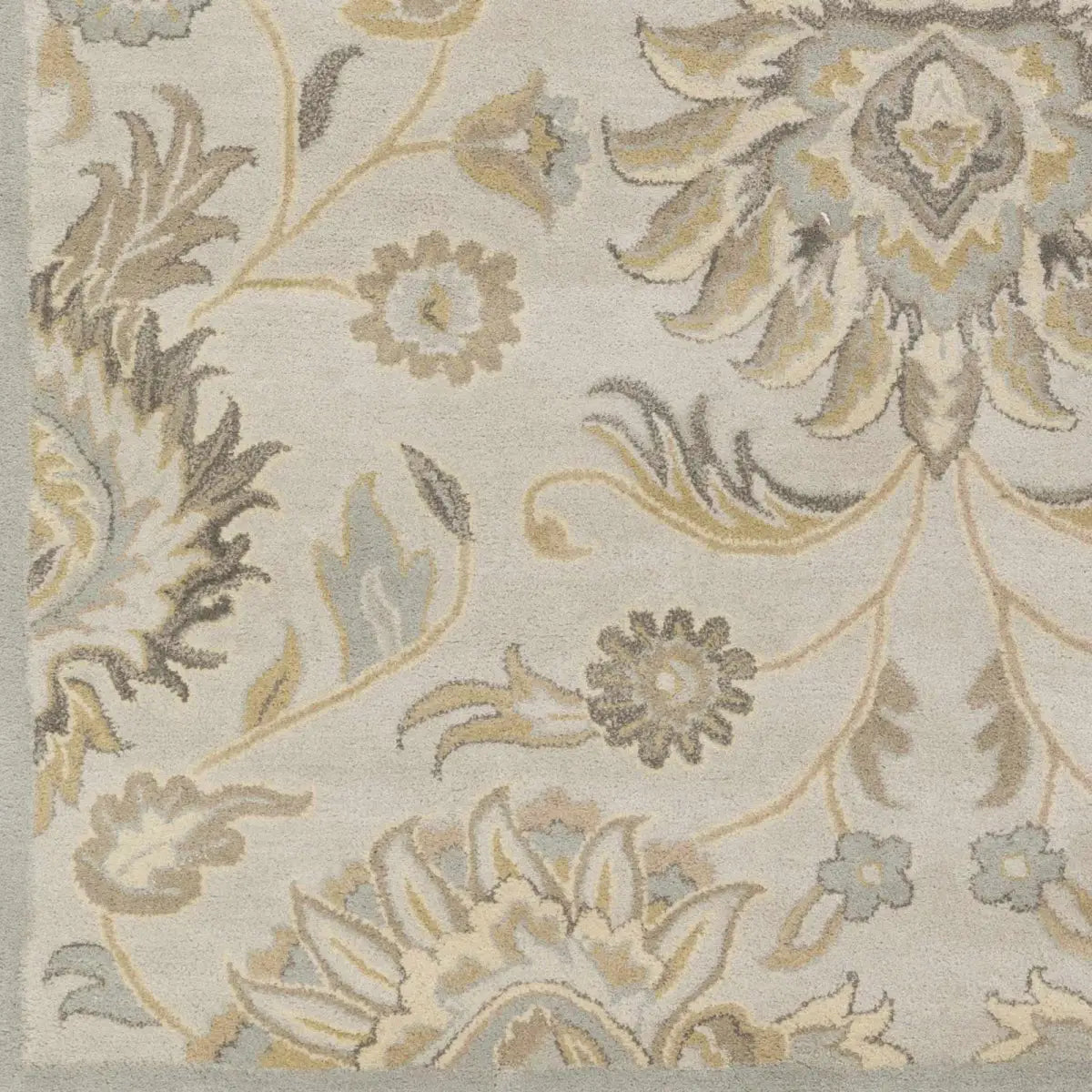 Conesus Hand Tufted Ivory & Taupe Wool Rug - Boutique Rugs