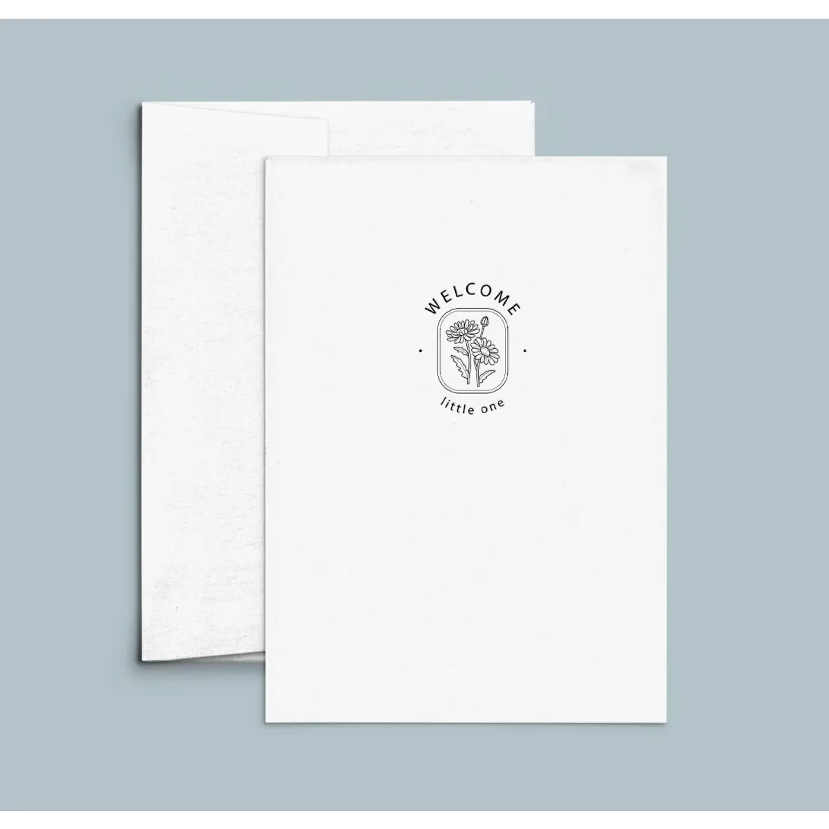 Congratulations Baby Letterpress Card - Welcome Little One - Cate Paper Co.