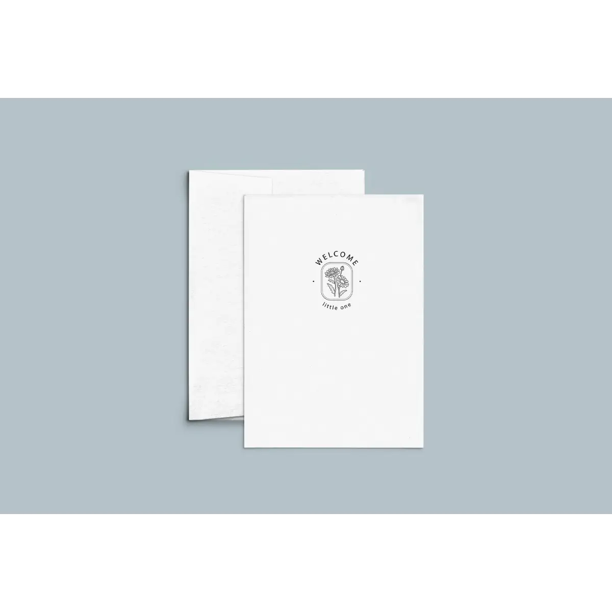 Congratulations Baby Letterpress Card - Welcome Little One - Cate Paper Co.
