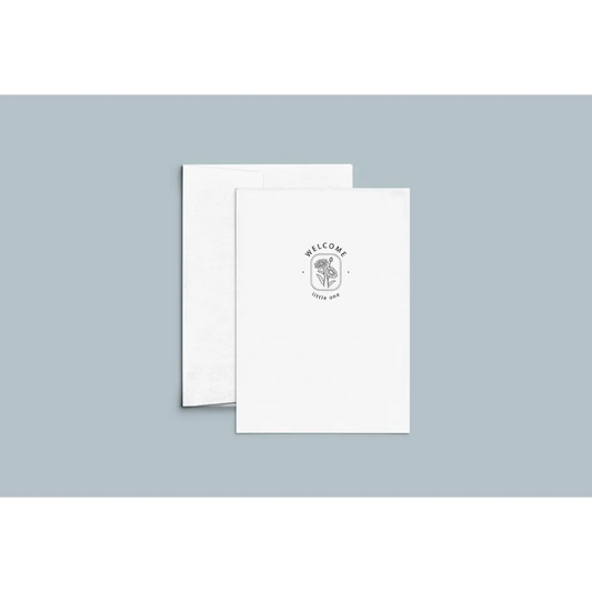 Congratulations Baby Letterpress Card - Welcome Little One - Cate Paper Co.