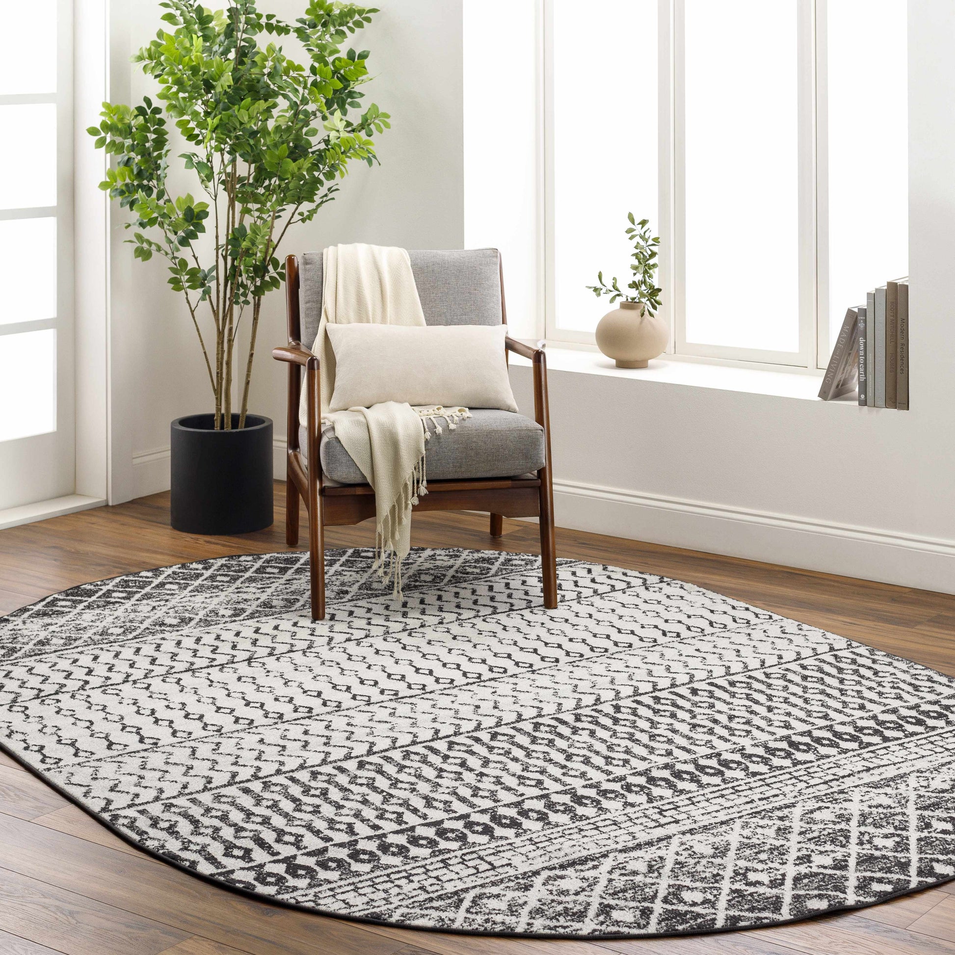 Constantin Black & White All Over Rug - Boutique Rugs