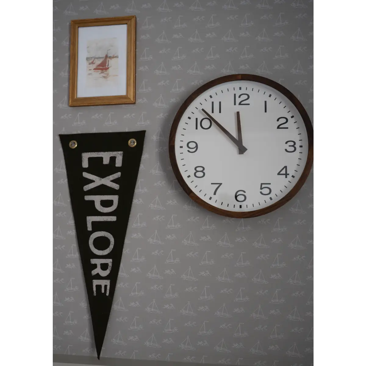 Conrad Wallpaper - Subtle Sailboats - Coastal Cottage - by Lauren Blair Hersey - Loomwell Home Goods