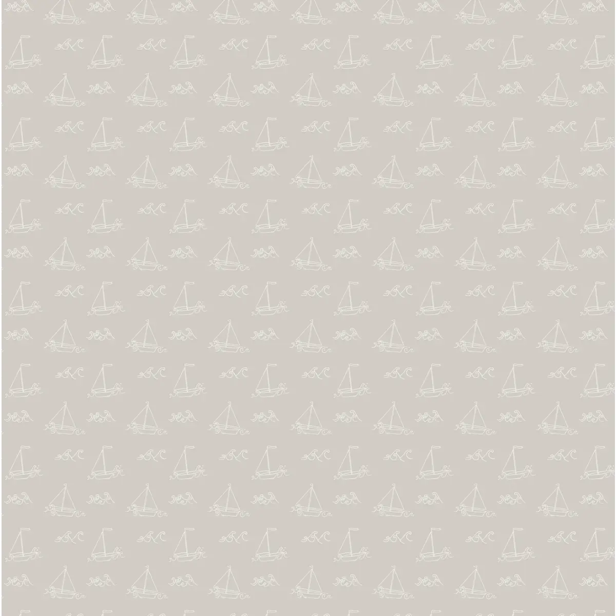 Conrad Wallpaper - Subtle Sailboats - Coastal Cottage - by Lauren Blair Hersey - Loomwell Home Goods