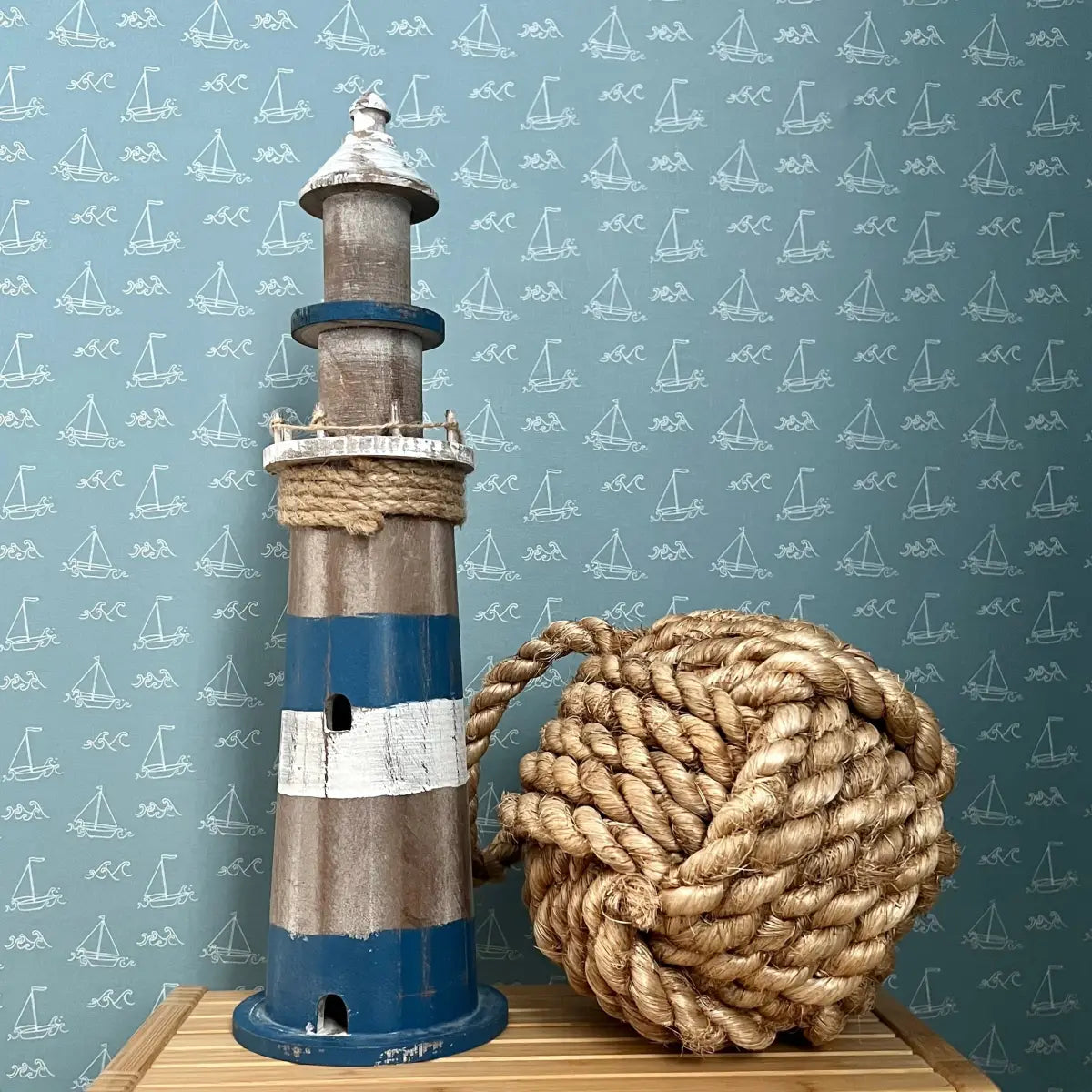 Conrad Wallpaper - Subtle Sailboats - Coastal Cottage - by Lauren Blair Hersey - Loomwell Home Goods
