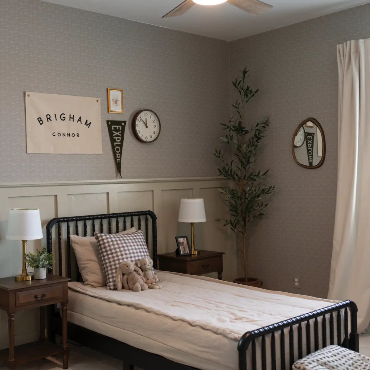 Conrad Wallpaper - Subtle Sailboats - Coastal Cottage - by Lauren Blair Hersey - Loomwell Home Goods