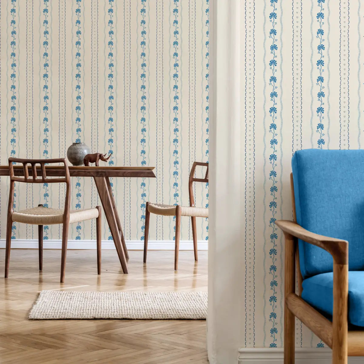 Constance Wallpaper - Shamrocks and Hearts - by House of Haricot - Loomwell Home Goods